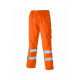 Pantalon de travail haute visibilité dickies polycoton Orange-fluo