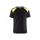 T-shirt bicolore - 33791042 Noir-Jaune