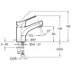Mitigeur brive lavabo, sans vidage, 5 l/min réf. E75762-cp 