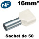 Embouts de câblage double pour fil souple de 1,5 à 50mm² double embout - Couleur au choix Ivoire