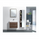 Ensemble meuble salle de bains vasque simple + colonne miroir  malaga. 
