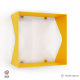 Etagère murale cube échancrée DECO-GEM Agate. L.30 x H.30 x P.15 cm Jaune