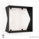 Etagère murale cube échancrée DECO-GEM Agate. L.30 x H.30 x P.15 cm Noir