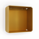 Etagère murale cube DECO-GEM L.30 x H.30 x P.15 cm Amethyste Doré