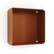 Etagère murale cube DECO-GEM L.30 x H.30 x P.15 cm Amethyste Marron