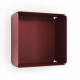 Etagère murale cube DECO-GEM L.30 x H.30 x P.15 cm Amethyste Red brown