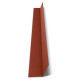 Faîtière plate contre mur 2100mm pour panneau imitation tuiles - iris® - Coloris au choix 