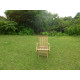 Lot de 2 fauteuils pliants jenaë teck premium 