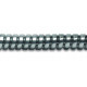 Flexible de douche noir et chromé anti-torsion en PVC renforcé NF Longueur du flexible - 1,75 m 