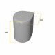 Bac de recyclage à fixer sur porte de meuble, 1 bac amovible 13 litres Plastique, Gris 