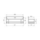 Lot de 3 supports à épices pour meubles de cuisine Supra, Acier, Chrome 