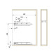 Porte-bouteilles extractible Suprastar avec fermeture amortie, module 150mm, acier, chromé 