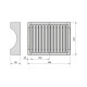 Kit de rangement pour assiettes, 13 assiettes maximum, Plastique, Gris 