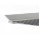 Protecteur de fond pour meuble de cuisine, 16mm, Plastique et Aluminium, Aluminium naturel, dimensions aux choix 
