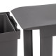 Poubelles de recyclage pour la cuisine, 1 x 30L, fixation inférieure et extraction automatique, Acier et Plastique, Gris antracite 