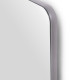 Miroir extractible pour armoires et dressings Quartz, pivotant à 180°, 1.000x300mm, Aluminium, verre et acier, Titane 
