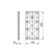 Accessoire latéral pour penderie rabattable pour armoire Sway, Plastique, Titane 