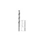 Foret à métaux réctifié HSS-G à queue six pans 1/4" Ø4mm Longueur 88mm BOSCH 2608595513 