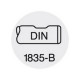 Foret plein pour plaquettes à arrosage central, Ø d : 49,0 mm, Dimensions l1 149 mm, Dimensions l2 184 mm, Dimensions l : 252 mm, Ø queue h 6 : 40 mm 