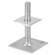 Sabot support poteau réglable 70/100 Galva Alberts - 218102 