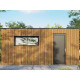 Garage bois traité RINGWOOD - surface intérieure : 20m² - porte sectionnelle - structure osb - revêtement membrane epdm - 1 voiture - bois européen 