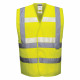 Gilet sans manche haute visibilité triple technologies portwest glowtex - Couleur et taille au choix Jaune