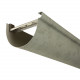 Gouttière aluminium demi-ronde 2 mètres développé 270 Imitation-Zinc