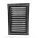 Lot de 1_grille de ventilation plastique 140x210 mm    noir 