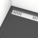 Grille linéaire en aluminium 69.5x11x0.2cm pour receveur - GRID LINE - MOON Aurlane - Couleur au choix 