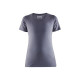 T-shirt femme coloris  33341042 gris clair 