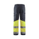 Pantalon artisan stretch haute-visibilité  15511811 gris moyen-jaune fluo