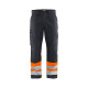 Pantalon artisan haute-visibilité coloris  15641811 gris moyen-orange fluo