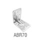 Equerre renforcée (105, 70, 90) ABR - Boite de 50 - Dimensions au choix 