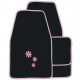 Housse de siège auto daisy noir et rose 16 pièces 