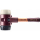 Maillet halder simplex caoutchouc chargé / nylon avec boîtier en fonte malléable et manche en bois - d=80 mm - manche extra-court - 3028.082 