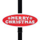 Lampadaire de Noël avec Père Noël Noir et rouge 81x40x188cm PVC 