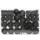 Ensemble de boules de Noël 111 pièces polystyrène - Couleur au choix Noir