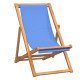 Chaise de terrasse teck 56 x 105 x 96 cm - Couleur au choix Bleu
