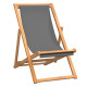 Chaise de terrasse teck 56 x 105 x 96 cm - Couleur au choix Gris