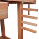 vidaXL Etabli de menuisier en bois avec tiroir et étaux 