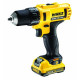 Perceuse-visseuse 10 mm 10.8v xr li-ion 2ah + lampe led et coffret - dcd710d2f 