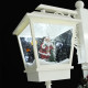 Lampadaire avec Père Noël Blanc et rouge 81x40x188 cm PVC 
