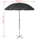 Chaises longues et parasol Aluminium Noir 