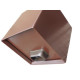 Boite à eau alu 200x200x210 - RAL 8017 Brun Chocolat 