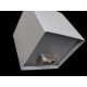 Boite à eau alu 200x200x210 - RAL 2900S Gris Sablé 