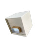 Boite à eau alu 400x400x400 - RAL 1015 Ivoire 