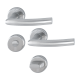 Poignée pour porte intérieure en inox sur rosace Alta BCC - Carré 38-42 mm - Inox mat - HOPPE - 3940647 