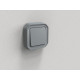 Interrupteur ou va-et-vient 10ax 250v plexo complet encastré gris (069811l) 