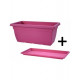 Jardinière et plateau sylvia 80x40x34cm chapelu- coloris au choix Magenta