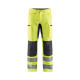 Pantalon artisan haute-visibilité stretch poches 15851811 - Couleur et taille au choix jaune fluo-gris moyen